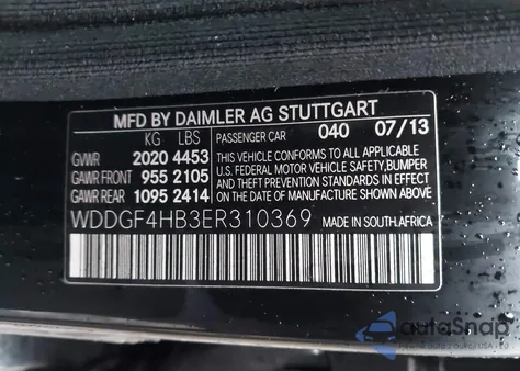 2014 Mercedes-Benz C 250 Sport из США, поврежденный, VIN WDDGF4HB3ER310369